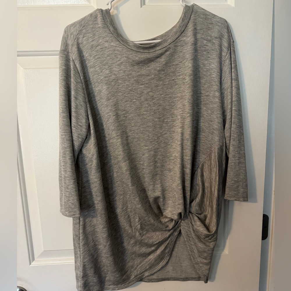 Gray Dressy Top